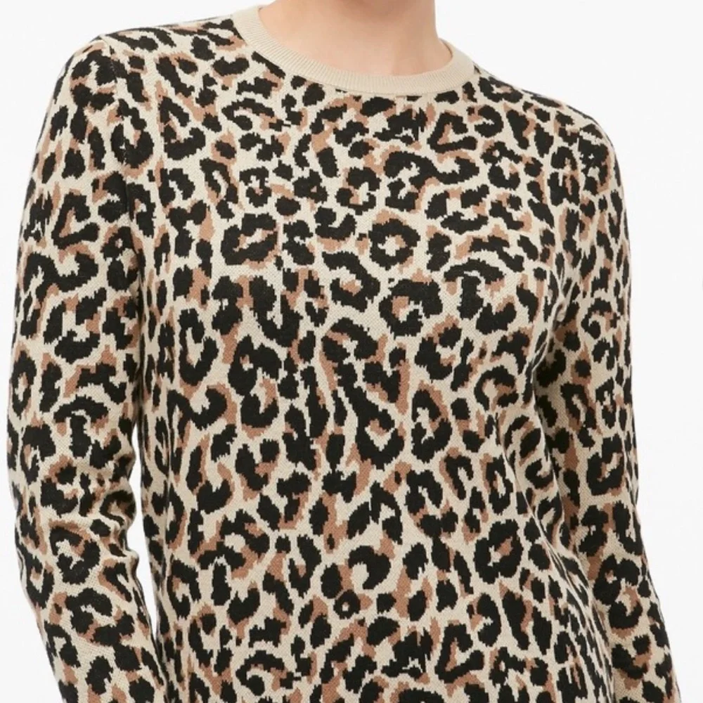 J Crew Leopard Sweater Dress - Picture 2 of 4